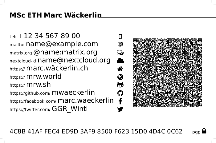 Example: Nearly Real Example Of My Card