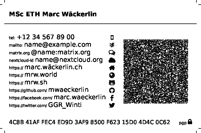 Example: Nearly Real Examle Of My Card